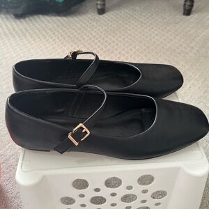 New York & Company Black Mary Jane Flats